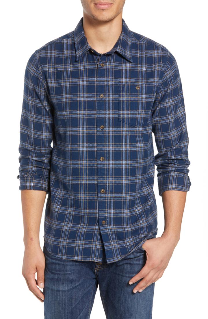 Men's O'neill Redmond Flannel Shirt, Size - Blue