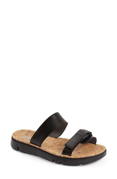 Women's Camper 'oruga' Two Strap Slide Sandal Eu - Black