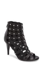 Women's Michael Michael Kors Sherry Open Toe Bootie M - Black