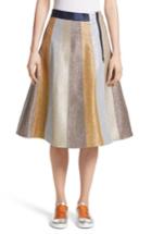 Women's Mira Mikati Glitter Panel A-line Skirt Us / 40 Fr - Metallic