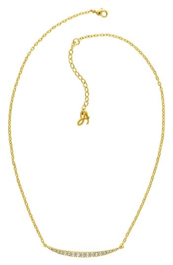 Women's Adore Curved Crystal Bar Necklace