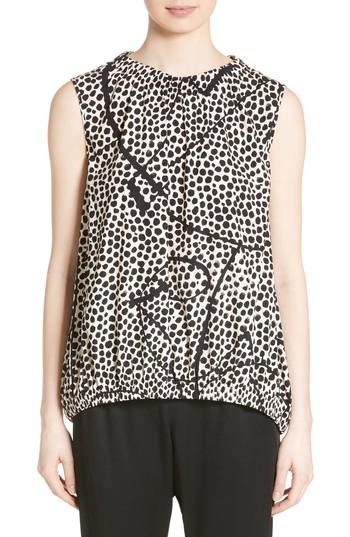Women's Zero + Maria Cornejo Elliott Dot Ruched Bubble Top