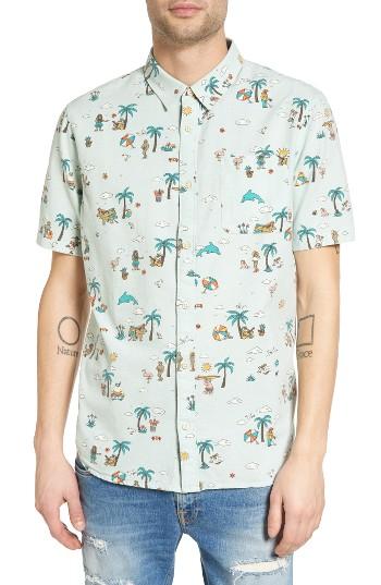 Men's Vans Canals Print Woven Shirt