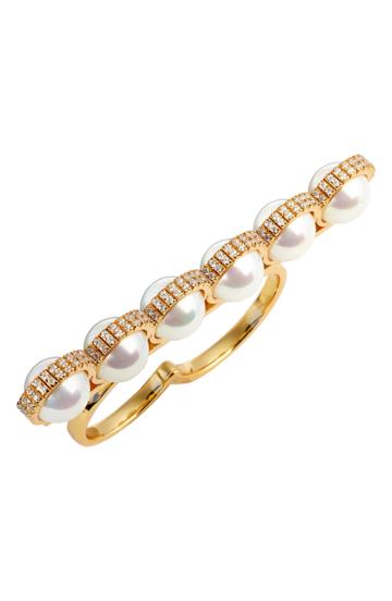 Women's The Accessory Junkie Gilda Pearl Ring
