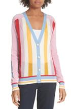 Women's Diane Von Furstenberg Colorblock Stripe Cardigan - Pink