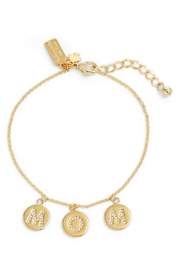 Women's Kate Spade New York Mom Knows Best Pave Charm Bracelet