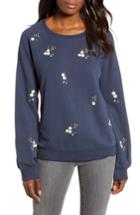 Women's Caslon Embroidered Sweatshirt - Blue