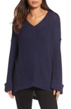 Women's Caslon Cuffed Sleeve Sweater - Blue