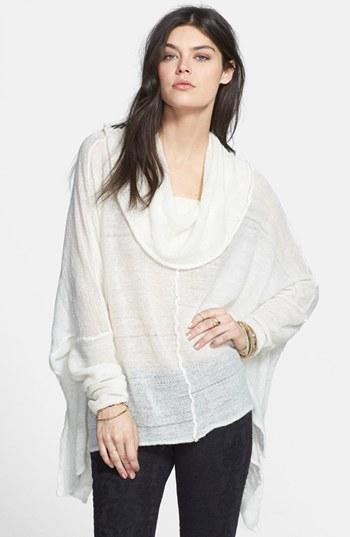 Free People 'banana Split' Cowl Neck Top Ivory