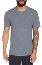 Men's Vince Slim Fit Stripe Pocket T-shirt - Blue