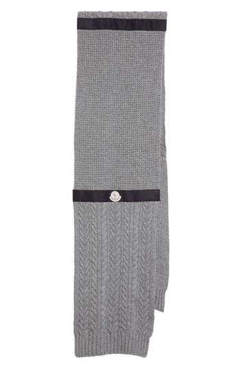 Men's Moncler Textured Wool & Cashmere Scarf