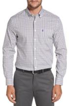 Men's Johnnie-o Merion Tattersall Sport Shirt - Purple