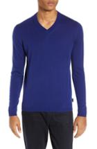 Men's Ted Baker London Noel Slim Fit V-neck Wool Blend Sweater