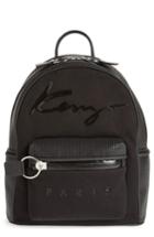 Kenzo Kanvas Signature Perforated Backpack - Black