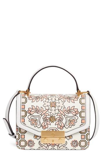 Tory Burch Mini Juliette Leather Top Handle Satchel - Pink