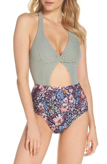 Women's Bca Enchanted One-piece Swimsuit - Green