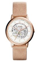Women's Fossil Vintage Muse Automatic Leather Strap Watch, 40mm