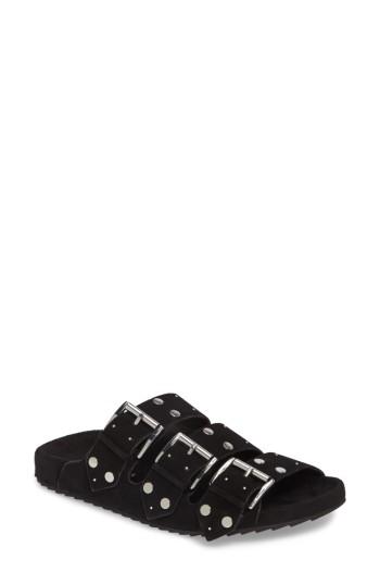 Women's Rebecca Minkoff Tania Slide Sandal M - Black