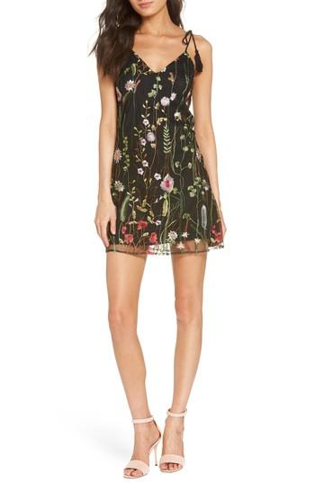 Women's Ali & Jay Treat Yourself Embroidered Minidress - Black