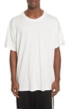 Men's Y-3 Back Logo Print Oversize T-shirt - White