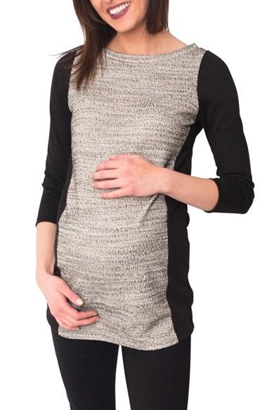 Women's Nom Maternity 'isla' Colorblock Maternity Tunic
