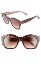 Women's D'blanc Champagne Coast 51mm Gradient Square Retro Sunglasses - Tortoise Stardust/ Gradient