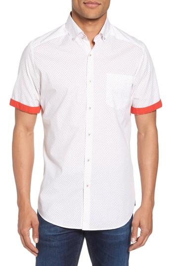Men's Vilebrequin Dot Print Shirt - Beige