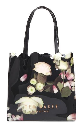 Ted Baker London Small Yaracon Kensington Floral Tote - Black
