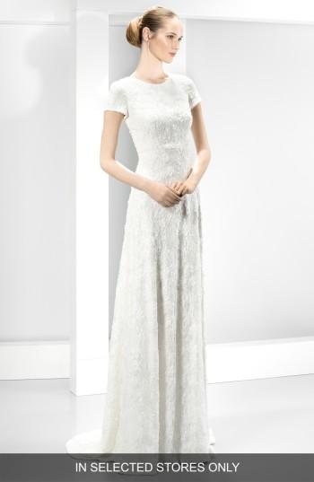 Women's Jesus Peiro Embellished Embroidered Cap Sleeve Dress, Size In Store Only - Ivory