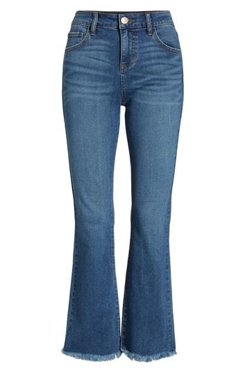 Women's Prosperity Denim High Waist Crop Flare Jeans - Blue