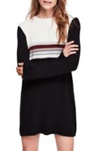 Women's Free People Colorblock Sweater Dress - Black