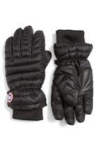 Women's Canada Goose Lightweight Quilted Down Gloves - Black