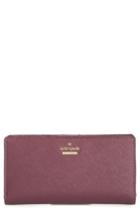 Women's Kate Spade New York 'cameron Street - Stacy' Textured Leather Wallet - Beige