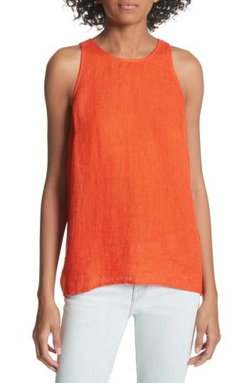 Women's Joie Dany Linen Tank Top - Orange