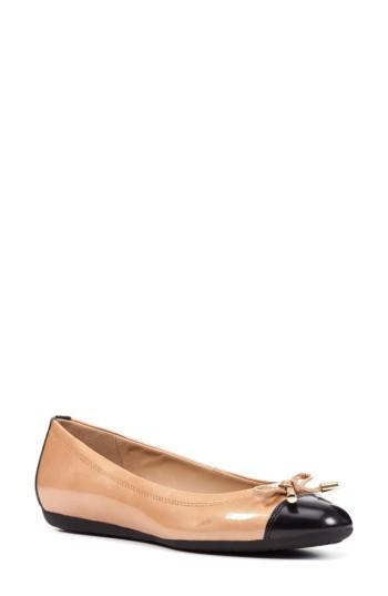 Women's Geox Lola Waterproof Flat Us / 34eu - Beige