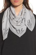 Women's Rag & Bone Dagger Print Silk Scarf, Size - Grey