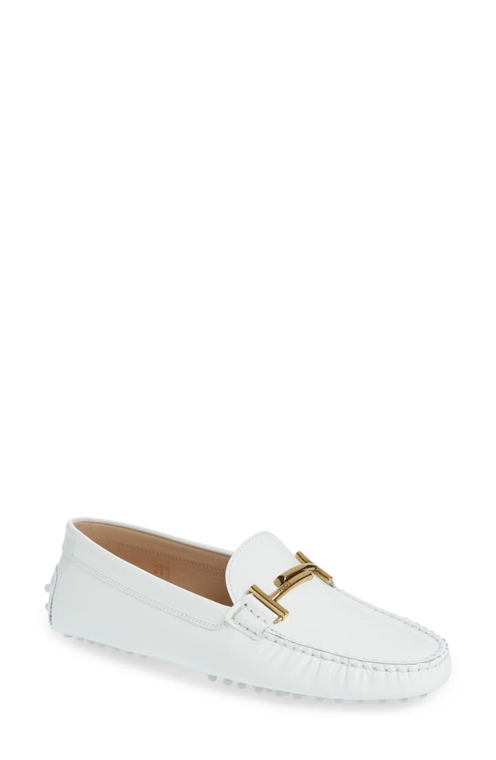 Women's Tod's Gommini Double T Loafer Us / 36eu - White