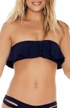 Women's L Space Lynn Ruffle Bikini Top - Blue
