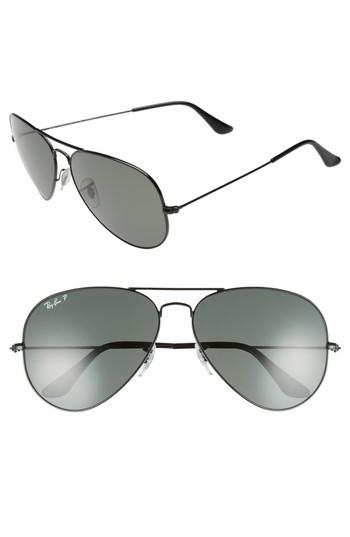 Women's Ray-ban Original 62mm Polarized Aviator Sunglasses -
