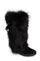 Women's Pajar Kim Genuine Fox Fur Boot -5.5us / 36eu - Black