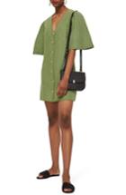 Women's Topshop Angel Sleeve Shift Dress Us (fits Like 0) - Green