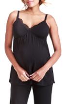 Women's Ingrid & Isabel Lace Trim Maternity/nursing Camisole - Black