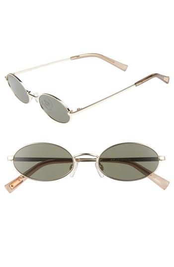 Women's Le Specs Love Train 51mm Oval Sunglasses - Bright Gold