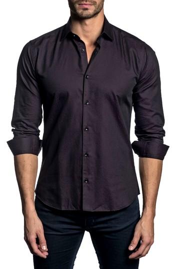Men's Jared Lang Trim Fit Sport Shirt - Burgundy