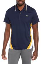 Men's Lacoste Sport Regular Fit Colorblock Tech Pique Polo (l) - Blue