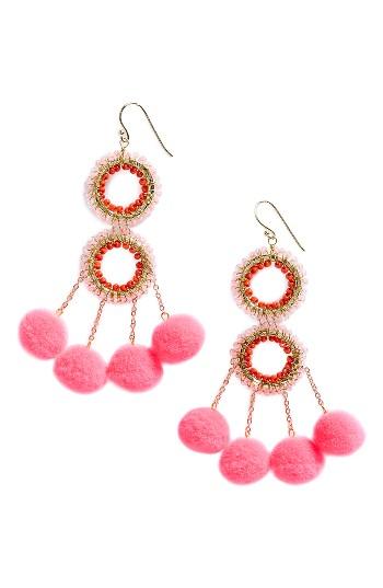 Women's Panacea Pompom Statement Earrings