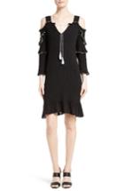 Women's Derek Lam 10 Crosby Ruffle Cold Shoulder Dress