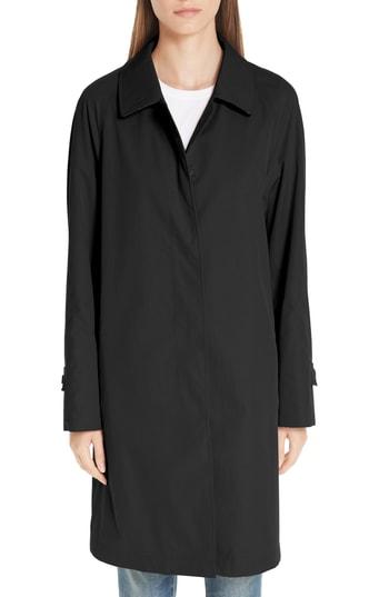 Women's Burberry Camden Cotton Car Coat - Black