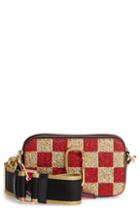 Marc Jacobs Snapshot Glitter Checkerboard Crossbody Bag - Metallic