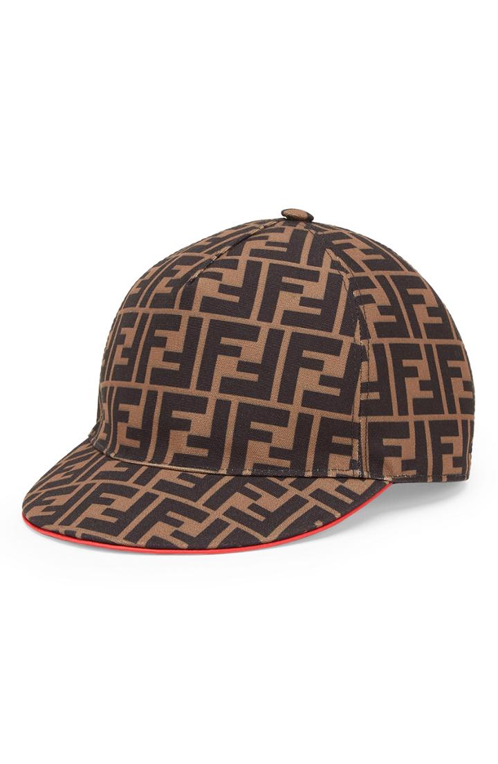Women's Fendi Fendirama Logo Baseball Cap - Brown